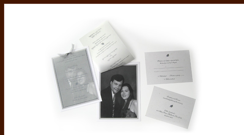 Orehek Hinken wedding invitation