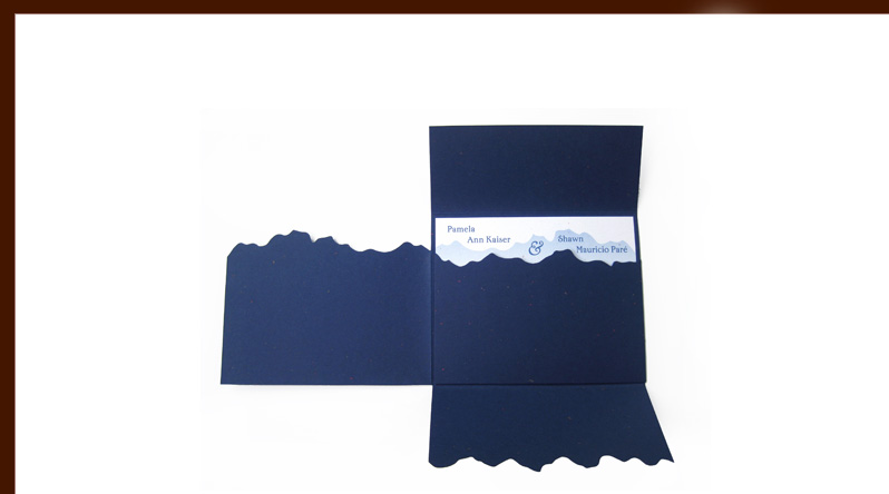 Kaiser Pare wedding invitation